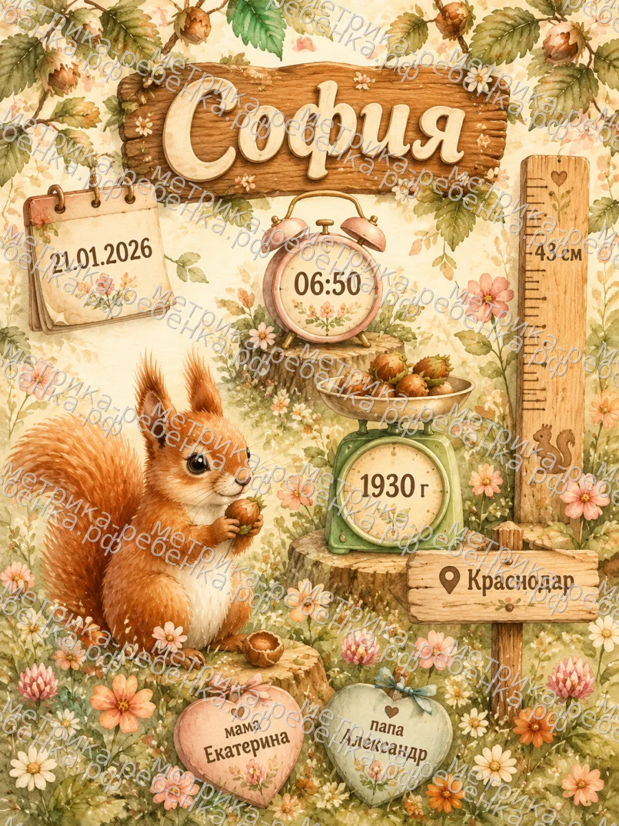 Метрики для имени София